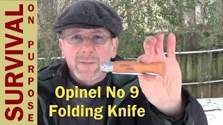 Opinel No 9 Carbon Steel Folding Camp Knife - Survival On A Shoestring