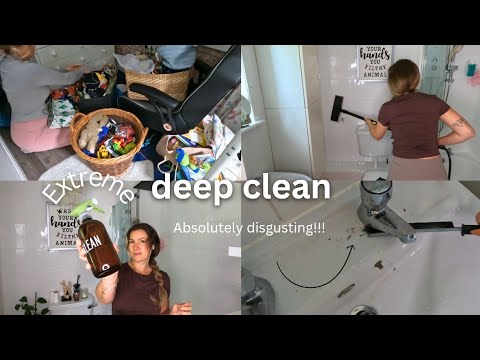 EXTREME DEEP CLEAN| cleaning & organising motivation |sahm