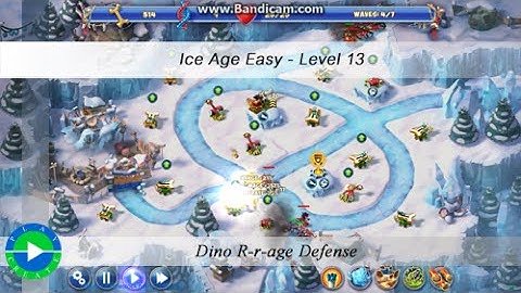 Dino Rage walkthrough (easy - ice age)  - Level 13