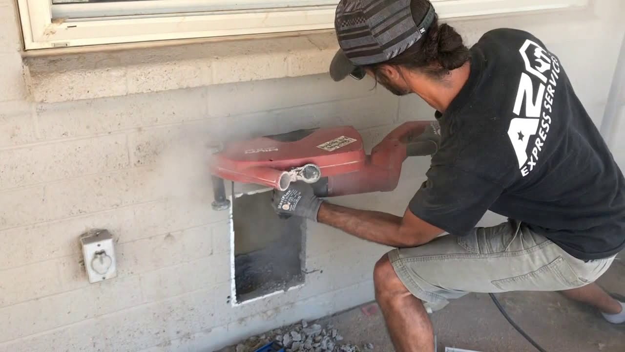 Doggie Door Installation In Brick Wall YouTube