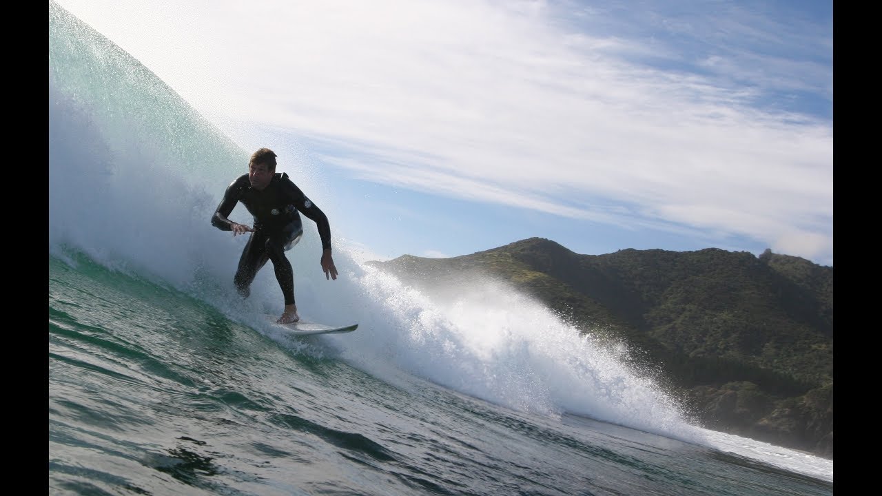 Whangarei Heads Surfing Aerial footage YouTube