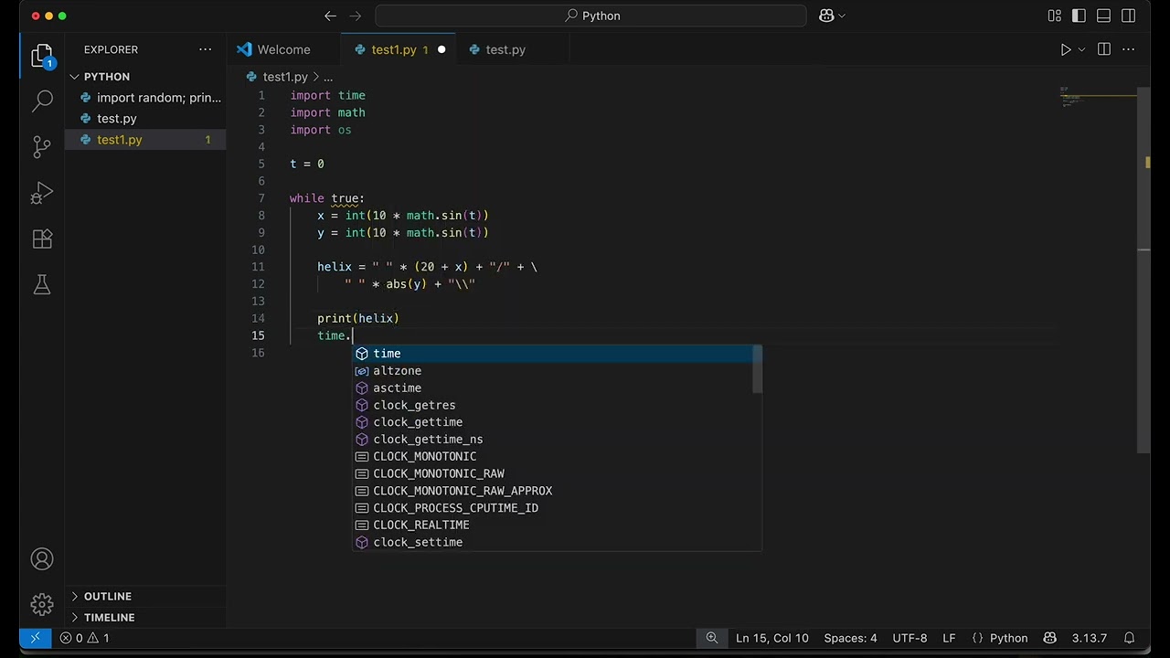I Made a DNA Helix Animation in Python 🔬💻