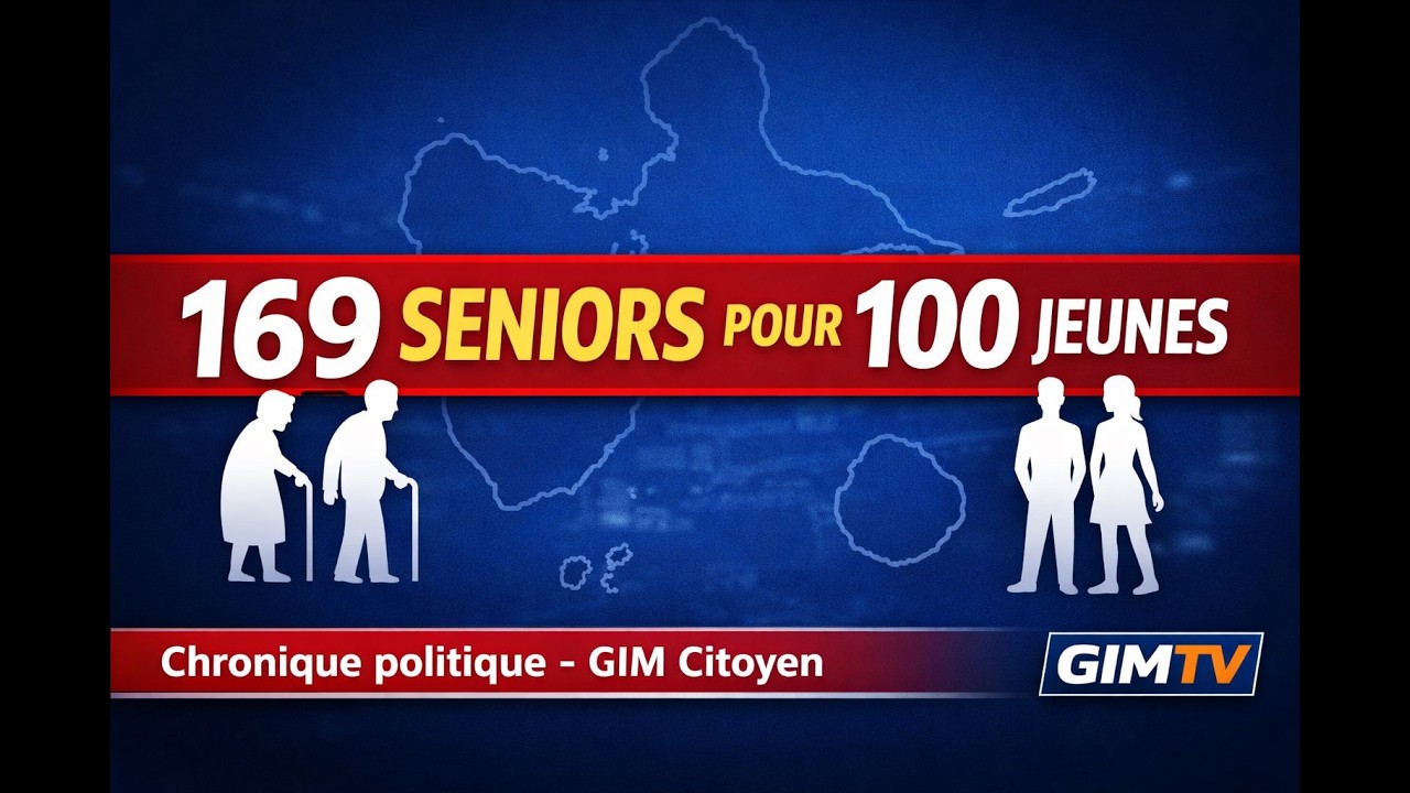 Guadeloupe : 169 seniors pour 100 jeunes