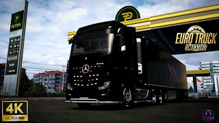 A Rainy Morning in Turkey | Mercedes Benz Actros MP4 | Euro Truck Simulator 2 | 4K