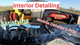 Full Interior Detail On Truck | Satisfying | Mobile Detailer's POV