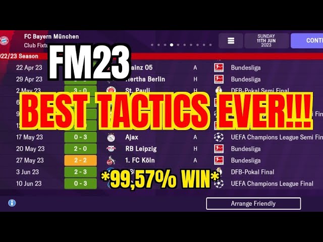 FM23 MOBILE BEST ATTACKING TACTIC, 98.7% WIN RATE!!