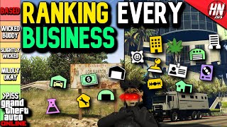 The ULTIMATE GTA 5 BUSINESS TIER LIST!