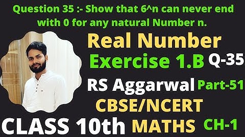 Exercise 1.B Question (35) solution ! Class 10th real Number! RS Aggarwal!