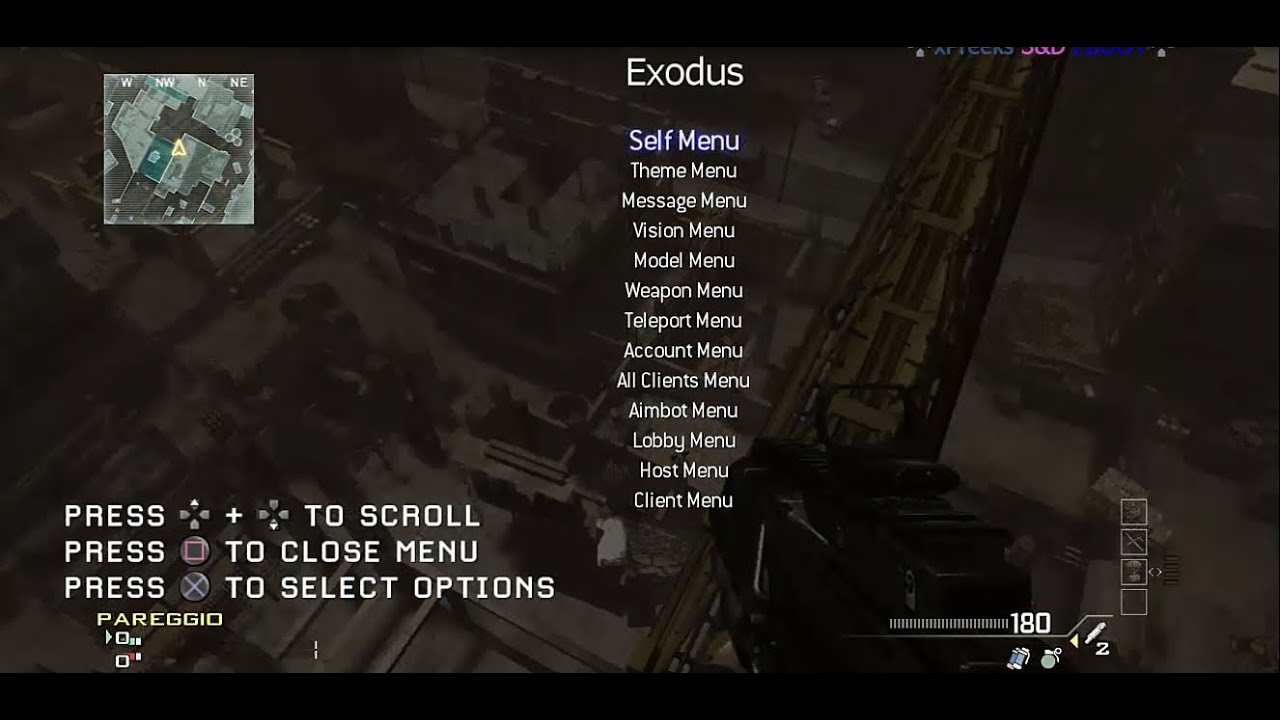 Call Of Duty Modern Warfare 3 1.24 Mod Menu Exodus v1 By Fusion SPRX - YouTube
