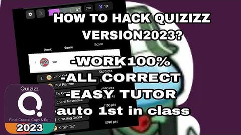 Hack Quizziz 100%work (android) -2020 by Bachira