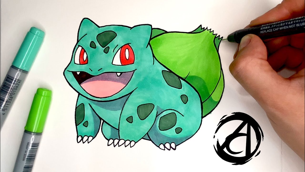 Como desenhar o Pokémon Bulbassauro