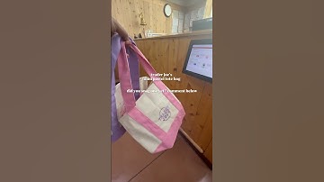 TRADER JOE’s MINI TOTE BAG PASTEL #minitote #traderjoes #trending #shorts #fyp #viral #xyzbca