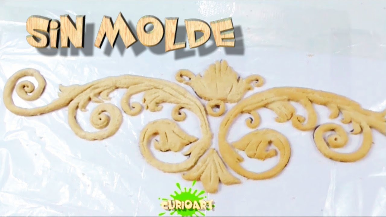 COMO HACER MOLDURAS APLICACIONES DE MASA DE MADERA SIN MOLDE