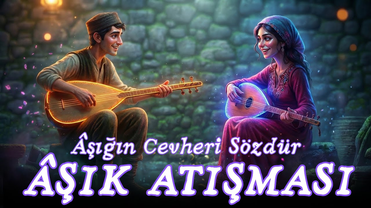 ÂŞIK ATIŞMASI | Âşığın cevheri sözdür | Bağlama ile Erkek & Kadın Düet