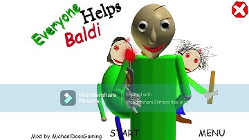 THIS IS CRAZY HARD | Everyone Helps Baldi - Baldi
