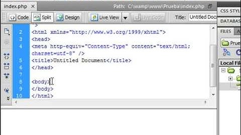 Clase-1 PHP MySQL Dreamweaver