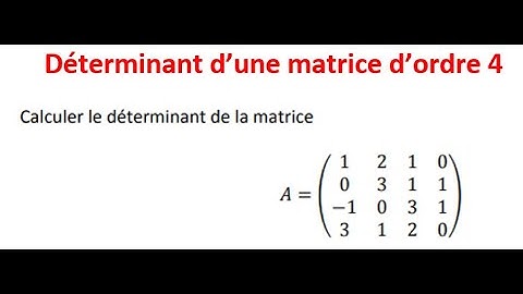 Déterminant d