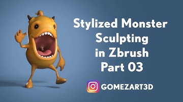 How to create an stylized Monster in Zbrush Part_03