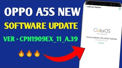 Oppo A5s New Software Update 2020 | Oppo CPH1909EX_11_A.39 Latest version