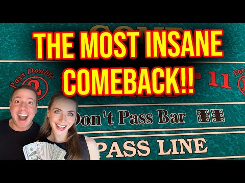 THE MOST INCREDIBLE CRAPS COMEBACK IN LAS VEGAS!