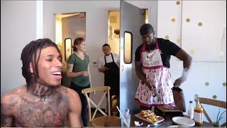 NLE CHOPPA REACTS TO JIDION COOKING MEAT INSIDE VEGAN RESTAURANTS