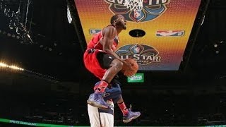 2014 NBA Dunk Contest - John Wall wins with a CRAZY Dunk over Wizards mascot!