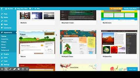 Choosing a theme for your POWERFUL class blog