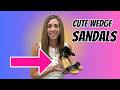 Versatile and dressy DREAM PAIRS wedge sandals!