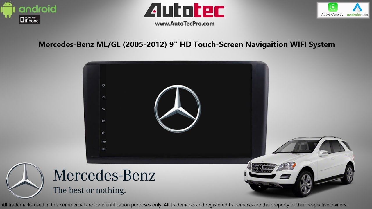 *AutoTecPro* MercedesBenz ML / GL 9" HD Navigation System (2005 2012