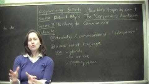 Copywriting Secrets -- Writing To Communicate 4 -- How To Write Copy That Sells!
