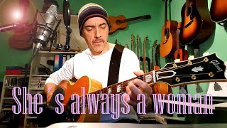 Vignette de la vidéo "She´s always a woman - Wonderful Billy Joel Acoustic Guitar Cover"