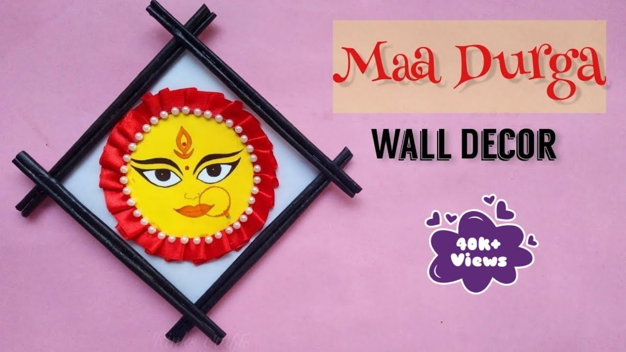 DIY Maa Durga Face Wall Hanging Navratri Decoration Durga Puja diy-maa-durga-face-wall-hanging-navratri-decoration-durga-puja