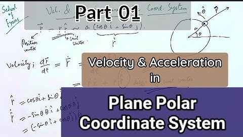 Velocity in Plane Polar Coordinate System | Circular Motion in Polar coordinates