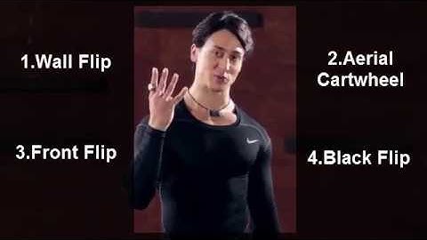 Tiger Shroff Teaches Four Stunts - Wall Flip, Aerial Cartwheel, Front Flip, Back Flip