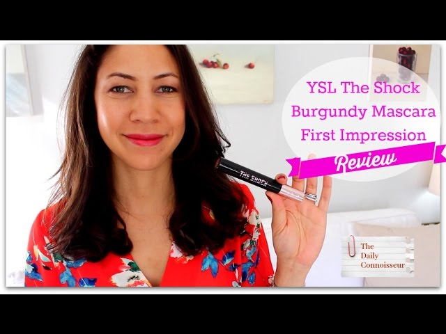 YSL The Shock Burgundy Mascara First Impressions + Review 