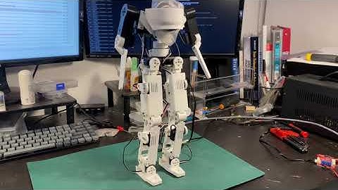 HRC model 1 Bipedal Robot Walking Test 1