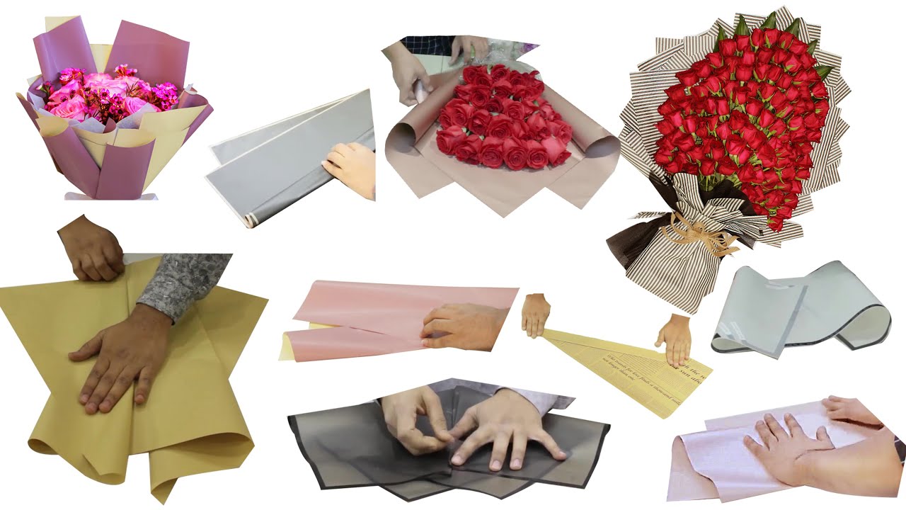 100+ Paper folding for flower wrapping