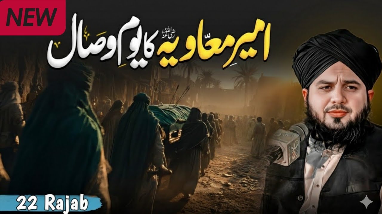 22 Rajab Hazrat Ameer Muawiya (R.A) Ka Youm-e-Wisal | Peer Ajmal Raza Qadri Bayan