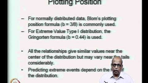 Mod-06 Lec-27 Probability Plotting - II