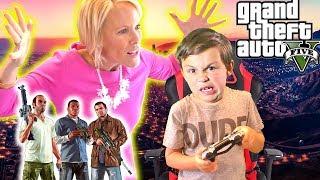 Angry GTA 5 Mom - Kid Buys Grand Theft Auto 5 with Mom's Credit Card