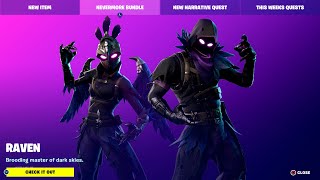 MONCLER, NEVERMORE, HUSH BUNDLE RETURN TO FORTNITE ITEM SHOP! JANUARY 4TH 2023, CODE OUTSIDER SHOP!