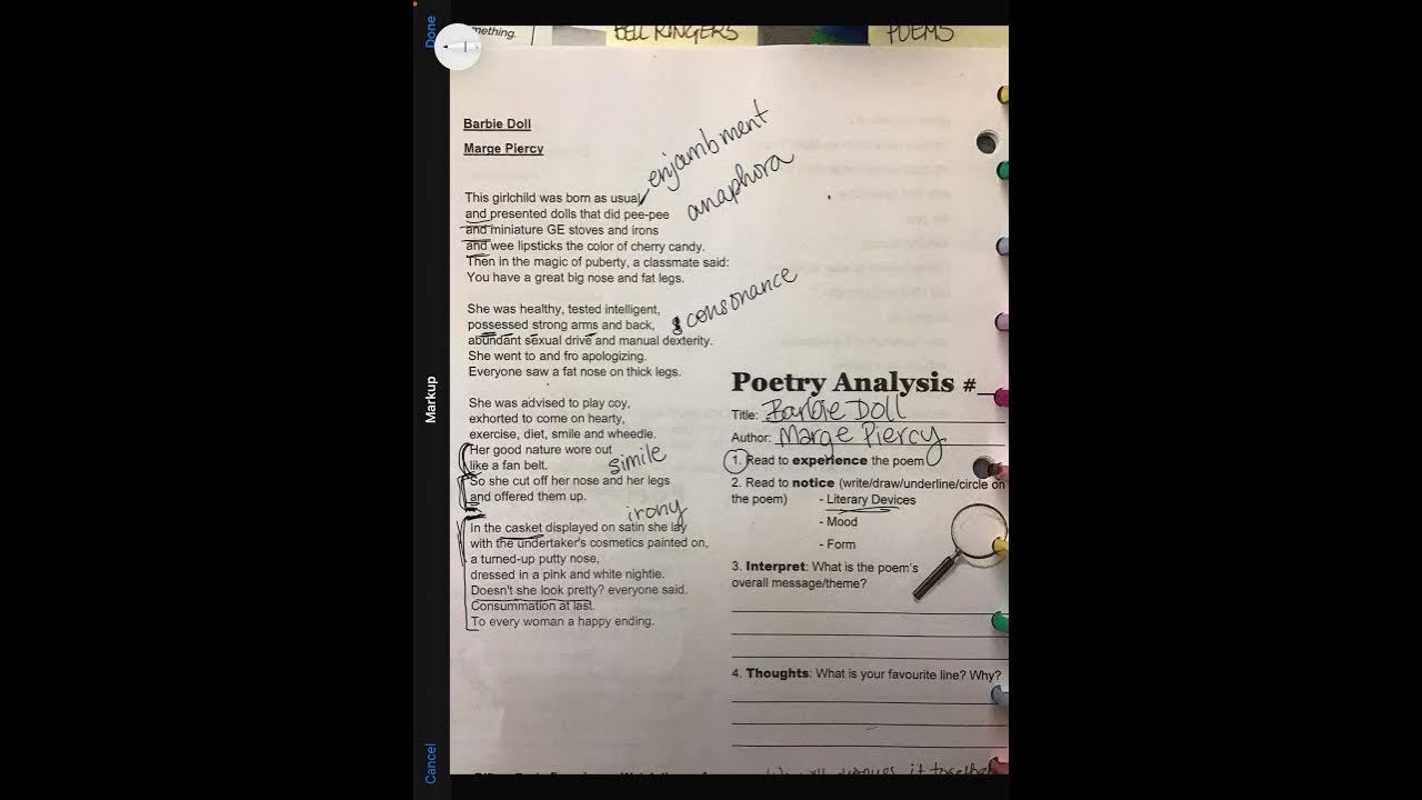 barbie doll poem essay