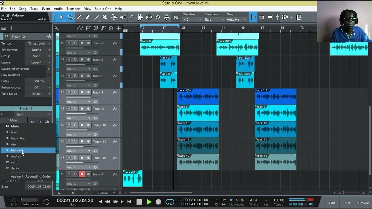 Mixing your beat using studio one 4 part 1with fenjee beat YouTube