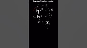How To Solve Exponential Equations Using Logarithms #shorts