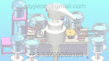 Lotion pump trigger sprayer assembly machine/ Losyon pompası montaj makineleri