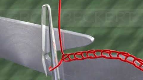 Operation of SPRING BEARD needle in knitting process