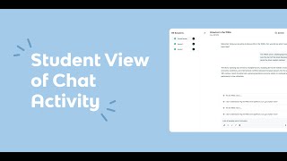 Ai Tools Student View Of A Chat Activity In Knowt
