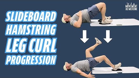 Slideboard Hamstring Leg Curl Progression
