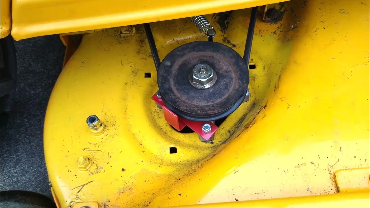 Repaired mower deck on Cub Cadet Garden Tractor YouTube