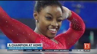 At Home With Olympic Champion Simone Biles
